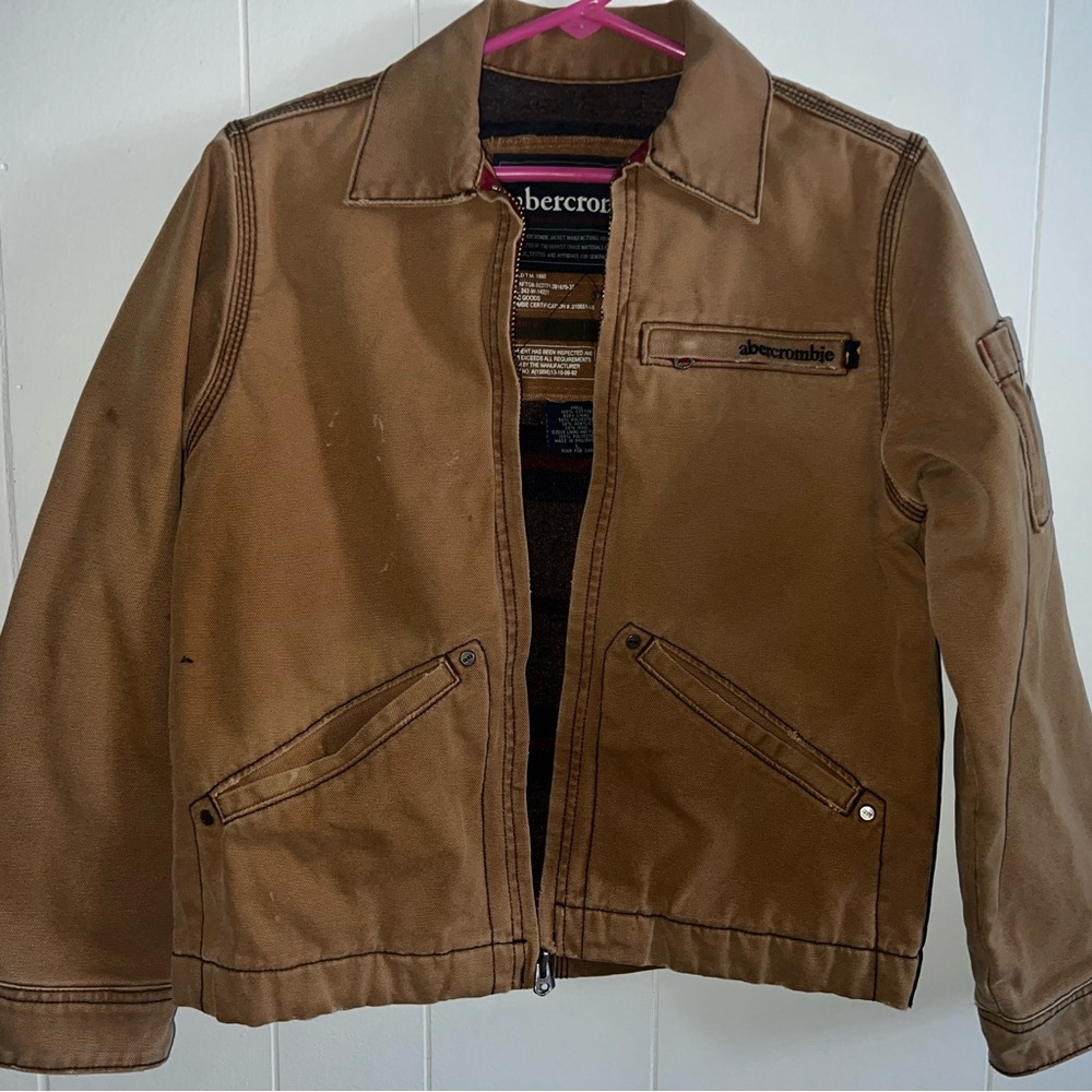 Abercrombie & Fitch Tan Jean Jacket